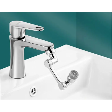 Насадка Faucet splash head аэратор для смесителя Пластик Поворотная головка на 1080 градусов с 2 режимами
