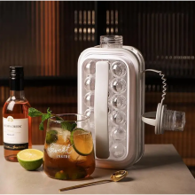 Силиконовая форма для льда на 17 шариков ICE CUBE TRAY Переносная бутылка для льда Серая Силиконовая форма для льда на 17 шариков ICE CUBE TRAY Переносная бутылка для льда Серая