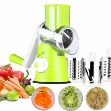 Овощерезка ручная мультислайсер Tabletop Drum Grater DL78 Терка для овощей и фруктов 3 насадки