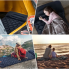 Надувной туристический матрас 188х58х6см, Outdoor Sleeping / Походный каремат с подушкой