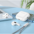 Беспроводные вакуумные наушники Borofone BW32-TWS Bluetooth, зарядный кейс Белые