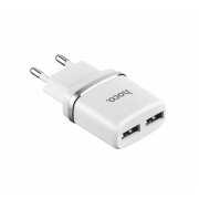 Сетевое зарядное устройство для телефона HOCO C12 (2USB 2.4A) Белый
