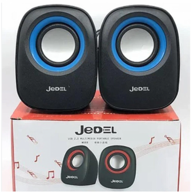 Компьютерные колонки JEDEL JD-M600 Чёрные с синим