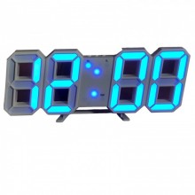 Электронные настольные LED часы с будильником и термометром LY 1089 белые (Синяя подсветка) Электронные настольные LED часы с будильником и термометром LY 1089 белые (Синяя подсветка)