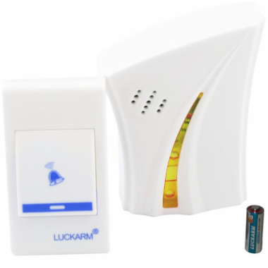 Беспроводной дверной звонок LUCKARM 8610 на батарейках Жёлтый