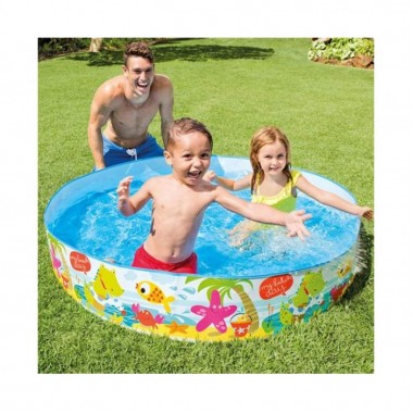 Intex Бассейн 56451 NP "Веселый пляж" размером 152х25см, объем: 370л, вес: 1,4 кг, от 3-х лет