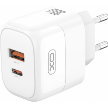 Сетевое зарядное устройство XO L138 - 30W PD USB-C & 18W QC USB-A быстрая зарядка Сетевое зарядное устройство XO L138 - 30W PD USB-C & 18W QC USB-A быстрая зарядка