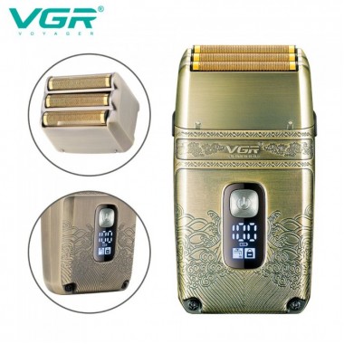 Электробритва шейвер VGR V-335, тройное лезвие, IPX6, LED дисплей