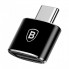 Переходник Baseus USB на Type-C MAX 2.4A Черный (CATOTG-01) Оригинал