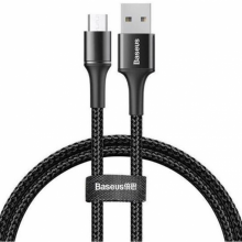 Кабель Baseus Halo Data Micro USB 3A 1м CAMGH-B01 Чёрный Оригинал