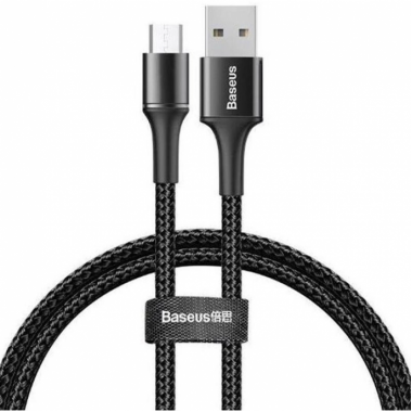 Кабель Baseus Halo Data Micro USB 3A 1м CAMGH-B01 Чёрный Оригинал