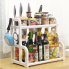 Стойка для специй Kitchen seasoning shelf Белая