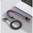 Кабель для зарядки телефонов AWEI CL 971 3 в 1 USB to Type-C+Lightning+MicroUSB 2,4A
