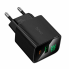 Сетевое зарядное устройство адаптер HOCO CS84A 1USB/1Type-C, 30W, поддержка быстрой зарядки PD/QC/FCP/AFC Черный