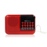 Радиоприёмник с FM USB MicroSD BKK S61 радио на аккумуляторе Красный