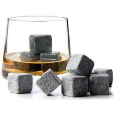 Набор камней для охлаждения виски Whiskey Stones 9 шт + чехол