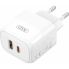 Сетевое зарядное устройство XO L138 - 30W PD USB-C & 18W QC USB-A быстрая зарядка