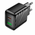 Сетевое зарядное устройство адаптер HOCO CS25A Rico 1USB/1Type-C, 20W/3A, поддержка быстрой зарядки PD/QC/FCP/AFC