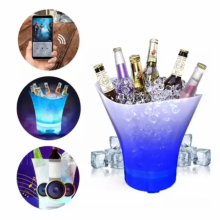 Светящееся ведро для льда с Bluetooth и подсветкой Bucket Light 20 / Ведро для охлаждения напитков Светящееся ведро для льда с Bluetooth и подсветкой Bucket Light 20 / Ведро для охлаждения напитков