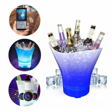 Светящееся ведро для льда с Bluetooth и подсветкой Bucket Light 20 / Ведро для охлаждения напитков