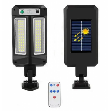 Уличный фонарь CB-Q6-2LED на солнечной батарее с датчиком движения и пультом