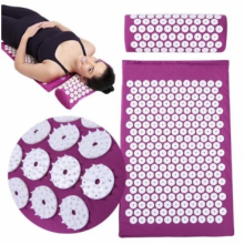 Коврик массажный ортопедический с подушкой acupressure mat 65*41 см Фиолетовый Коврик массажный ортопедический с подушкой acupressure mat 65*41 см Фиолетовый