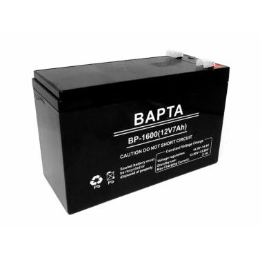 Аккумуляторный свинцово-кислотный аккумулятор BAPTA 12В 7,0Ач 151х65х95 мм  BP-1600