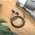 Проводные наушники вакуумные 3.5mm HOCO M97 Enjoy с микрофоном 1.2m Черные