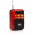 Радиоприёмник с FM USB MicroSD BKK B872 радио на аккумуляторе Красный