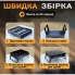 Мини мангал-гриль складной походный с решеткой для барбекю 35 см Черный
