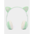Беспроводные наушники с кошачьими ушками и RGB подсветкой Cat VIV-23M Салатовые