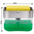 Диспенсер для моющего средства с подставкой для губки Soap Pump & Sponge Caddy Серый