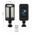 Уличный фонарь CB-Q6-2LED на солнечной батарее с датчиком движения и пультом
