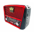 Радиоприёмник Golon RX-455S + Bluetooth и солнечной панелью Красный