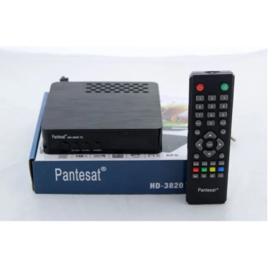 Цифровой эфирный тюнер Pantesat HD-3820 T2 с поддержкой wi-fi адаптера c экраном