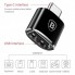 Переходник Baseus USB на Type-C MAX 2.4A Черный (CATOTG-01) Оригинал