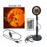 Проекционная разноцветная RGB LED лампа Sunset Lamp с эффектом заката с пультом, светильник заката/рассвета, 16 оттенков