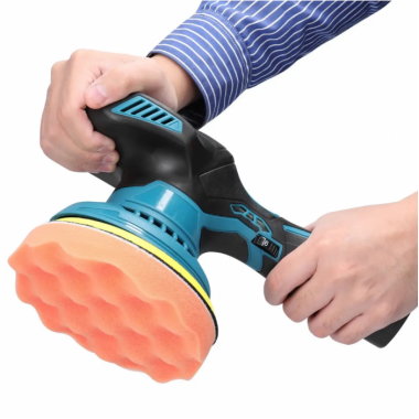Полировальная аккумуляторная машинка Waxing Polisher YK49 с насадками 2 аккумулятора