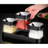 Набор баночек для хранения специй на подставке с ложками, 3×300мл Spice jar TLG-021
