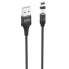 Кабель для зарядки магнитный Hoco U76 "Fresh magnetic" Lightning (1.2m) Чорный