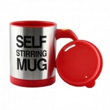 Кружка-мешалка чашка с крышкой SELF MUG 400мл Красная Кружка-мешалка чашка с крышкой SELF MUG 400мл Красная