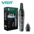Аккумуляторный триммер для носа и ушей + 2 насадки, VGR V-603 / Машинка для стрижки волос в носу