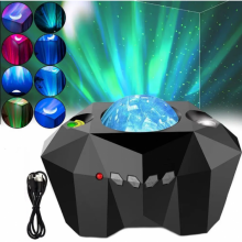 Ночник проектор звездное небо с bluetooth колонкой Aurora Moon Star Черный Ночник проектор звездное небо с bluetooth колонкой Aurora Moon Star Черный