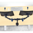 Крепление для двух мониторов настольный кронштейн 17"-33" UKC Z022