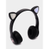 Беспроводные наушники с кошачьими ушками и RGB подсветкой Cat VIV-23M Черные
