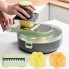 Овощерезка с сменными насадками Vegetable Cutter C351 / Многофункциональная терка для овощей с контейнером