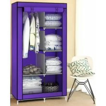Тканевый шкаф для вещей Storage Wardrobe 88105 складной гардероб 2 секции, 105 х 45 х 170 см Фиолетовый Тканевый шкаф для вещей Storage Wardrobe 88105 складной гардероб 2 секции, 105 х 45 х 170 см Фиолетовый