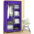 Тканевый шкаф для вещей Storage Wardrobe 88105 складной гардероб 2 секции, 105 х 45 х 170 см Фиолетовый