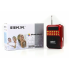Радиоприёмник с FM USB MicroSD BKK B872 радио на аккумуляторе Красный