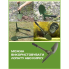 Лопата складная туристическая походная в чехле Многофункциональный мультитул 41,5х10 см Зелёный